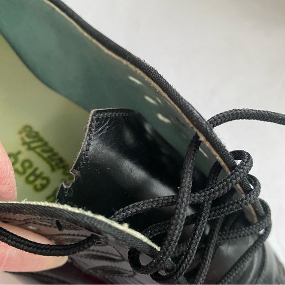 Vintage 1940s Black Leather Granny Shoe NOS Size 8 - Picture 14 of 17